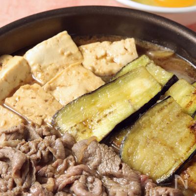 パパッと作れる♪とろとろなすdeすき焼き