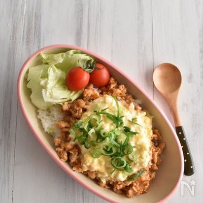 チキン南蛮風♪鶏そぼろ丼