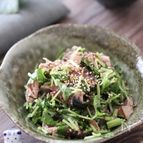 旬の食材を美味しく♡かつおのたたきと三つ葉のごま塩レモン