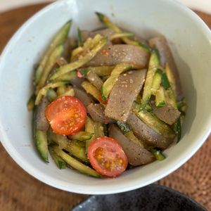 1470352の作ってみた!投稿(ひと手間でコリっと食感♪こんにゃくの中華クラゲ風サラダ)