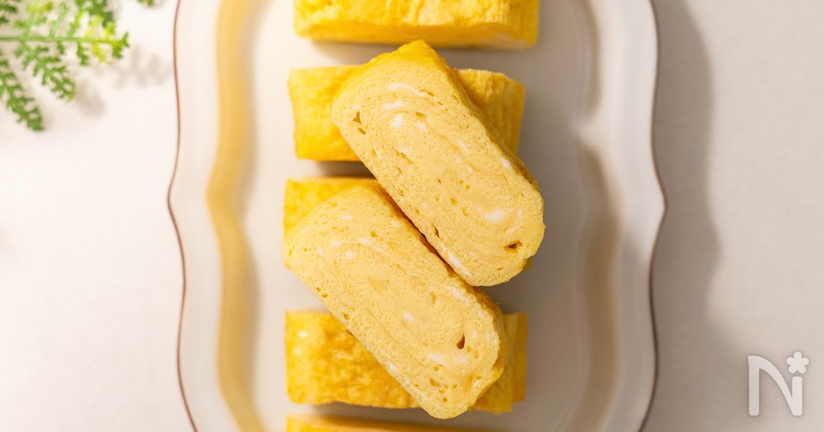 ［冷凍作り置き］ふわふわしっとりキープ可✨液体塩こうじ卵焼き