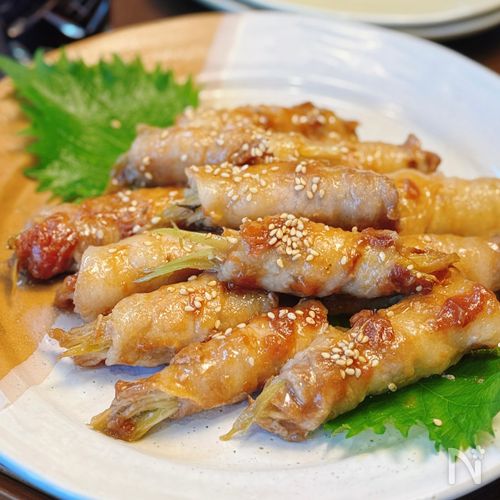 【ミョウガと生姜の肉巻き梅照り焼き】ご飯進む！やみつきおかず