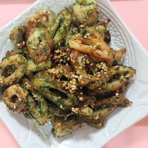 milkの作ってみた!投稿(子供も喜ぶ！簡単【ちくわの青のりマヨ炒め】)