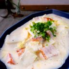 ＼豆腐でボリュームアップ／白菜とベーコン・豆腐のクリーム煮