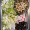 鶏と白菜の豆乳ちゃんぽん風うどんの下準備