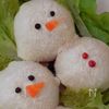 【雪だるまトマトサラダ】可愛いすぎる♡クリスマスに🎅の工程4