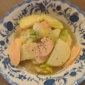 たりおの作ってみた!投稿(【白菜とポテトのカレースープ】味付け簡単！温かくてほっこり◎)