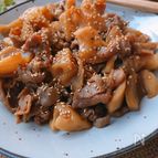 ボリューム煮物☆れんこんと豚肉の甘辛煮