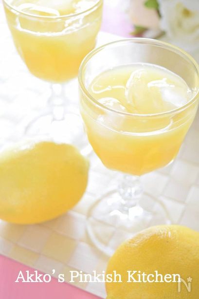 フレッシュレモン果汁のオレンジジュース割り　大人ならコレね！