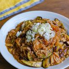 レンジで完結！なすとえのきの麻婆春雨