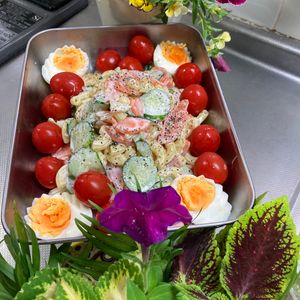 そら・ゆずの作ってみた!投稿(【箸が止まらない♡絶品マカロニサラダ】子どももよろこぶ味！)