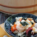 簡単！＊漬けサーモンと海老とたこの混ぜ寿司＊