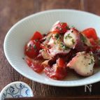 タコとトマトの和マリネ。