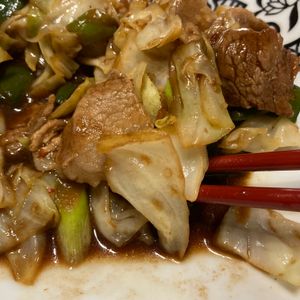 すみれの作ってみた!投稿(キャベツたっぷり回鍋肉（ホイコーロー）)