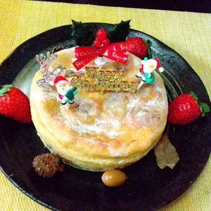 チョロリスの作ってみた!投稿(簡単ヘルシー絶品♡【シナモンクランブルのお豆腐チーズケーキ】)