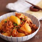 電子レンジで簡単我が家の韓国風肉じゃが♡