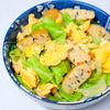 まゆの作ってみた!投稿(さつま揚とキャベツのふわ玉炒め【#あと一品#簡単#節約】)