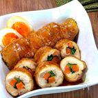 【柔らか☆照り焼きチキンロール】おせちに◎バターでこく旨♪