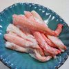 醤油味で食べる絶品　蟹チャーハンの下準備