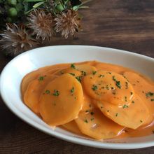 【時短レシピ】じゃがいものトマトクリーム煮