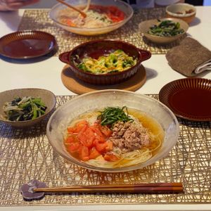 Izumiの作ってみた!投稿(【汁まで飲み干す！トマトとツナの旨スープそうめん】簡単絶品！)