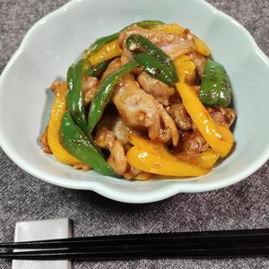 M＊Pの作ってみた!投稿(『パプリカとピーマンの豚肉味噌炒め』ご飯がすすむ！！)