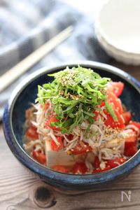 【トマトしらすやっこ】独り占めしたくなるほど美味しい！
