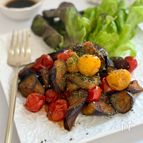 焼きなすとミニトマトの冷製マリネ【簡単・作りおき】