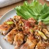 鶏ももと焼きねぎだれの油淋鶏【揚げずにカリッと】の工程4