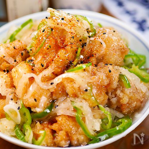 夏のさぱうま~💗鶏のねぎだく南蛮酢和え🤩