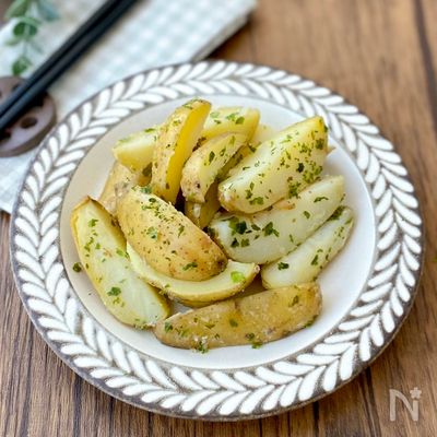 【電子レンジで5分】新じゃがいもの海苔塩バター