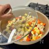 さつまいもとれんこんの甘辛じゃこ炒めの工程3
