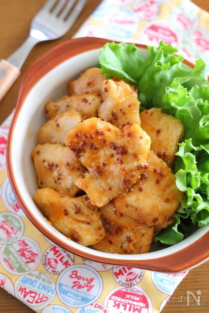 むね肉で作るハニーマスタードチキン