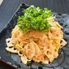 楽ラク手抜キッチン🐶🐾の作ってみた!投稿(シャキッと美味しい!れんこん入り明太パスタ)