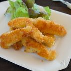 ささみのスティックフライ【少ない油で中ふんわり衣カリッ!】