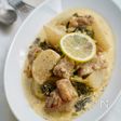 ビストロごはん！蕪とチキンのフリカッセ(煮込み)