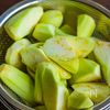 皮むきなすと牛こまの中華風とろみ煮の工程1