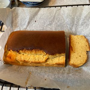 1175486の作ってみた!投稿(【バナナときな粉の米粉パウンドケーキ】バター無し！しっとり♡)