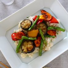 干し揚げ野菜のちらし寿司