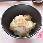 柿の白和え♡絹ごし豆腐と柿が奏でる秋のハーモニー♪　