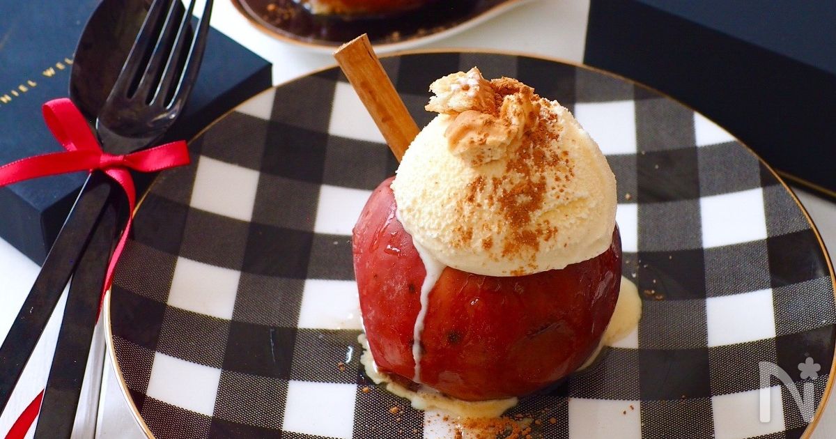 簡単！レンチン焼きリンゴ