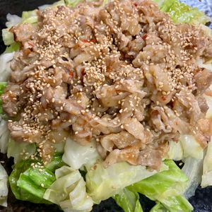 あっこの作ってみた!投稿(『春キャベツと豚こまのスタミナ味噌炒め』包丁いらず♪)