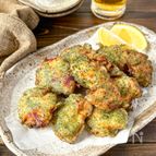 【簡単♡かりじゅわ♡鶏むね肉で磯辺揚げ】揚げ焼きで節約にも◎