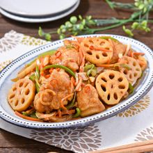 野菜たっぷり【鶏肉とれんこんの南蛮漬け】