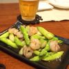 明日もがんばるビールのツマミ　アスパラガスと海老のタイ風炒めの工程3