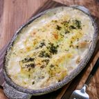 熱々を食べよう「鶏肉のペンネグラタン」