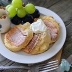 究極のふわふわ！ノンオイル！【米粉スフレパンケーキ】