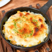とうもろこしとズッキーニのクリームチーズ焼き