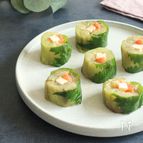〖 簡単おしゃれ 〗秋茄子と明太クリチの大葉巻き