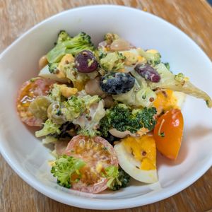 れいかの作ってみた!投稿(蒸し大豆とブロッコリーのデリ風たまごサラダ)